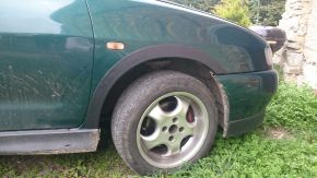 Plastové lemy blatníkov pre Seat Ibiza II (1999-2003) po facelifte, 3-dverová verzia