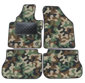 Maskačové textilné koberce pre Volkswagen Caddy 2003-up  4ks