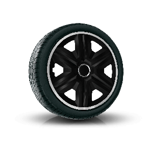 Puklice pre HONDA 15", FAST LUX strieborno-čierne 4ks